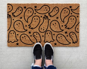 Boo Ghost Halloween doormat, Halloween Doormat, pumpkin, fall decor, personalized doormat, funny doormat, welcome mat, front doormat, fall