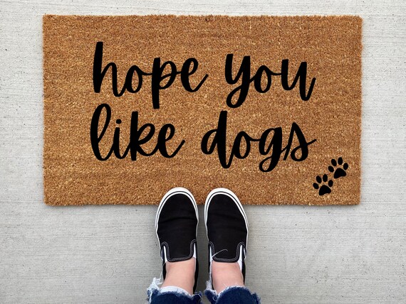 dog welcome mat