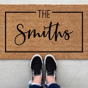 Personalized Welcome Doormat, home decor, custom doormat, welcome mat, housewarming, front door mat, welcome doormat, world's best image 1