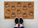 Boo Ghost Halloween doormat, Halloween Doormat, pumpkin, fall decor, personalized doormat, funny doormat, welcome mat, front doormat, fall
