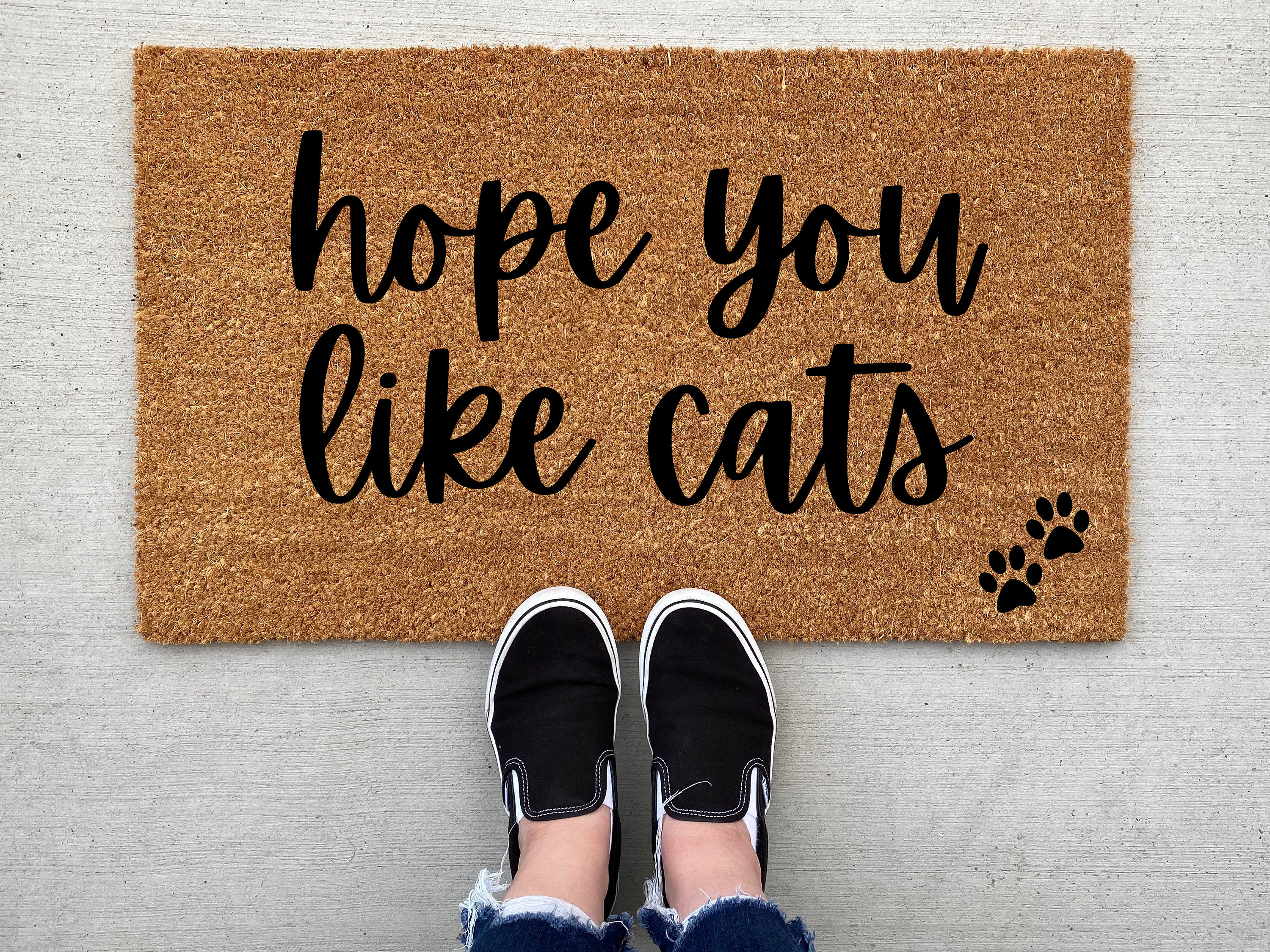 Hope You Like Cats doormat, home decor, custom doormat, welcome mat, …