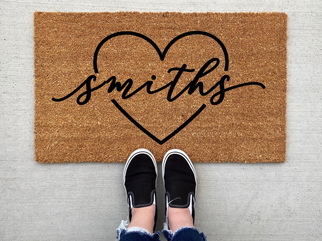Custom Name Doormat, Home Decor, Custom Doormat, Mat, Housewarming, Front Door Mat