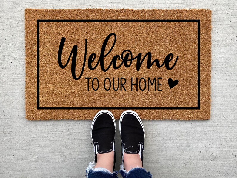 to Our Home Doormat Home Decor Custom Doormat Etsy