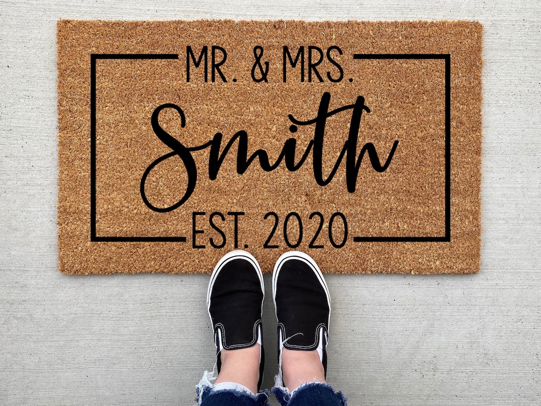 Personalized Welcome Doormat, Home Decor, Custom Doormat, Welcome Mat ...