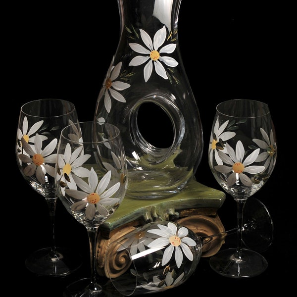 Hand Painted  Wine Decanter Sets