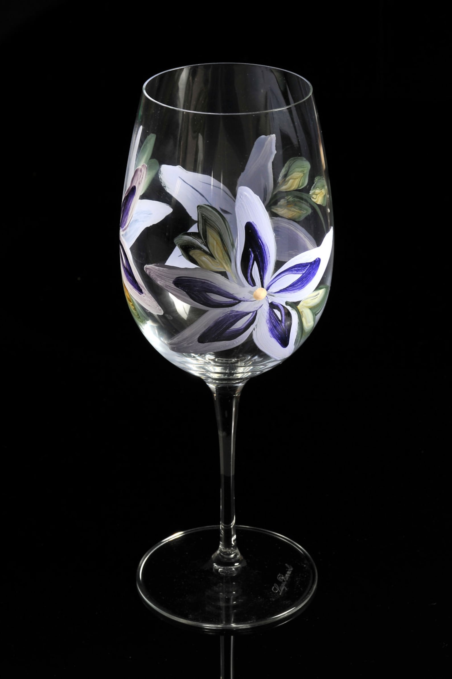Hand Painted Wine Glasses II Etsy