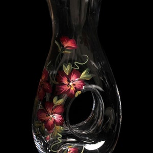 Hand Painted  Glass Decanters