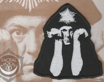 Aleister Crowley embroidered patch occultism thelema 777