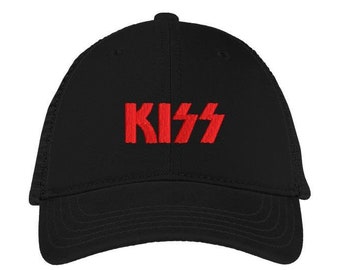 Kiss Loud & Proud Mens Black Printed Cap Hat One Size New 