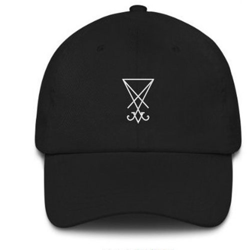 Sigil of Lucifer Embroidered Black Cap Astral Threads Occult - Etsy