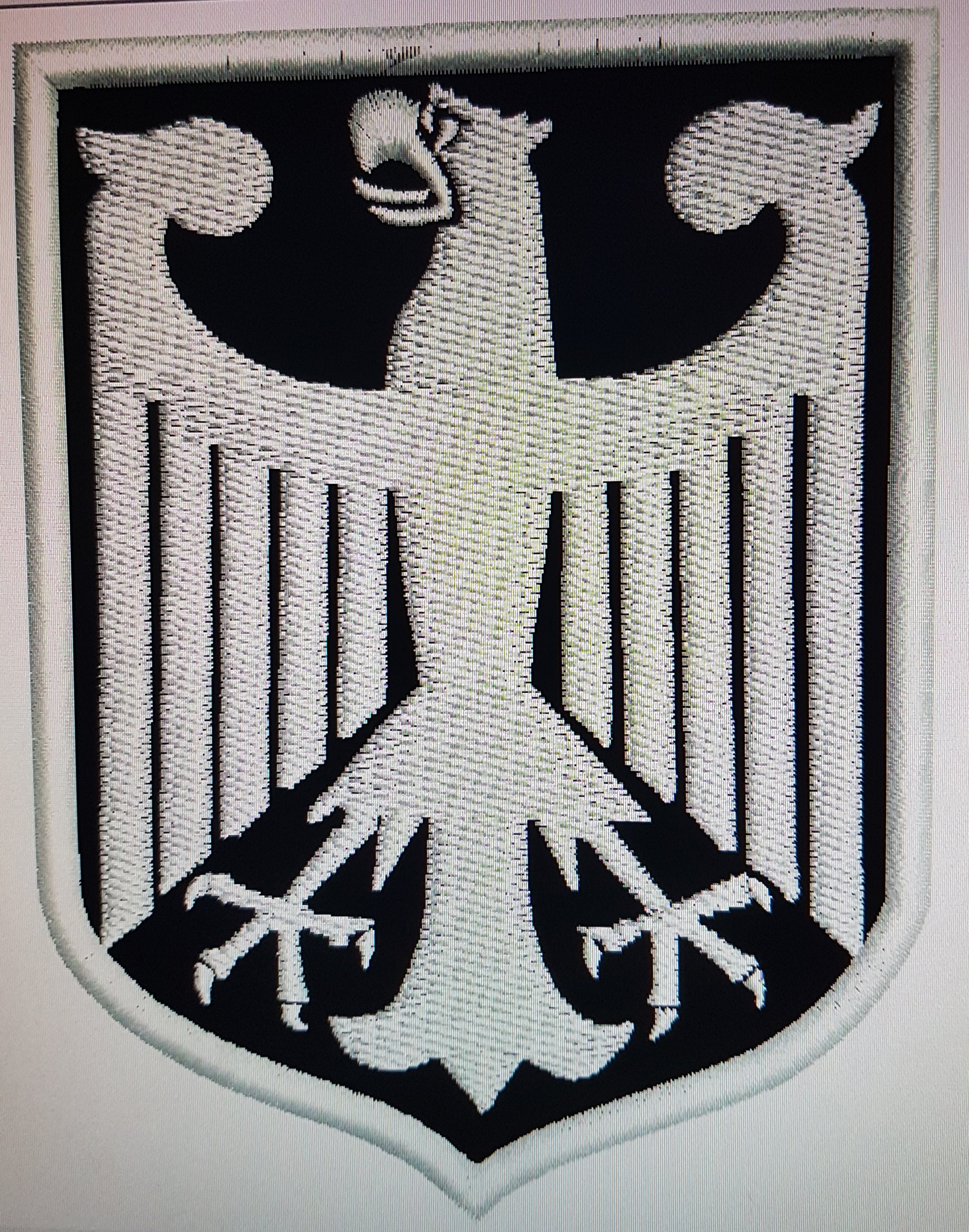 ALEMANIA BORDADO PATCH insignia águila alemana Escudo de armas - Etsy España