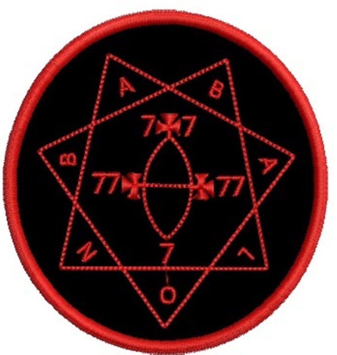Babalon Symbol Embroidered Patch Occultism Thelema 777 Crowley - Etsy