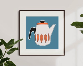 Cathrineholm Coffee Pot Print || Instant Digital Download