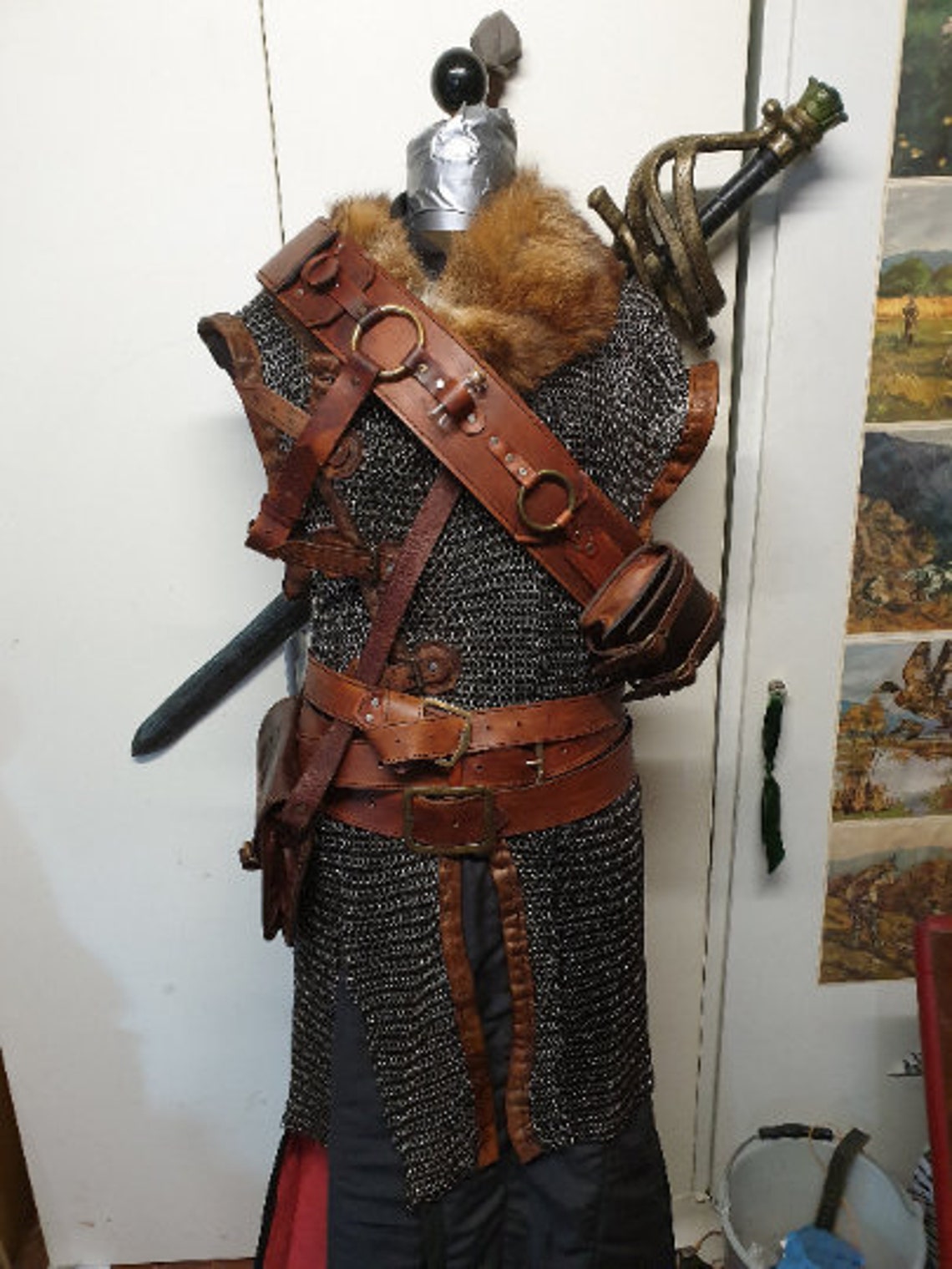 Mercenary Armor LEATHER ARMOR Full Set Etsy