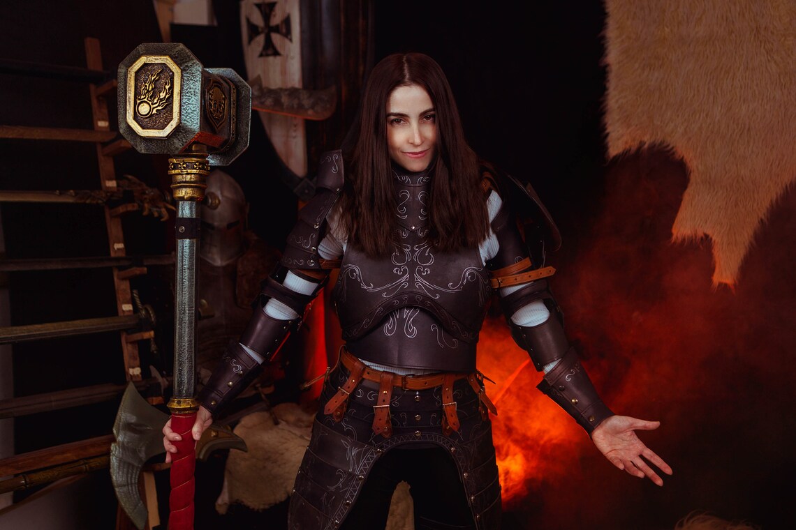 Drakeblood KNIGHT LEATHER ARMOR Complete Set made on Order Etsy