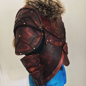 Viking LEATHER ARMOR v2 COMPLETE Set Reenactment Larp made on order image 6