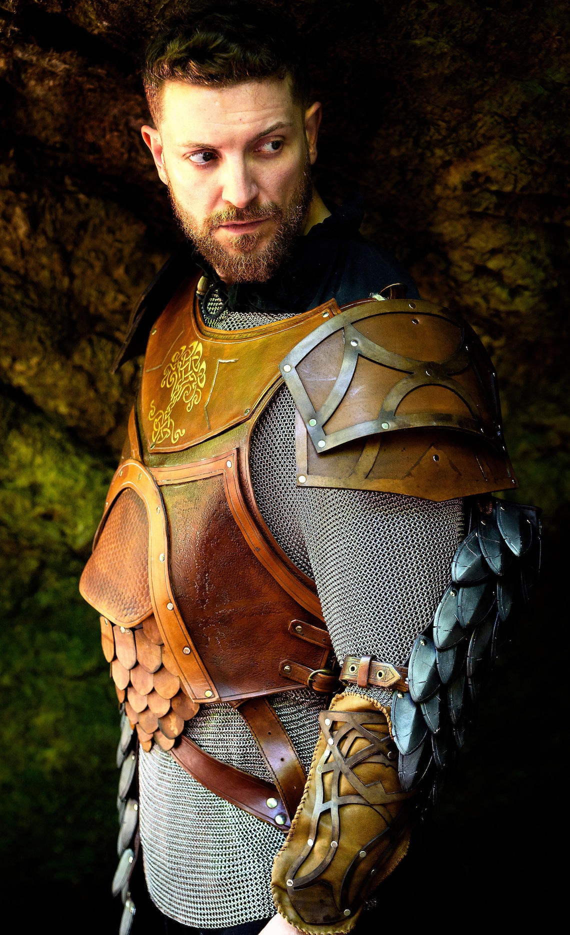 Viking LEATHER ARMOR COMPLETE Set Reenactment Larp made on Order Etsy