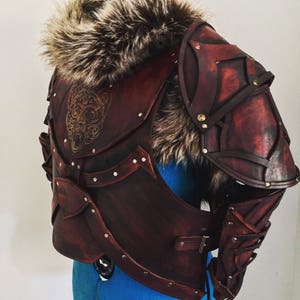 Viking LEATHER ARMOR v2 COMPLETE Set Reenactment Larp made on order image 2