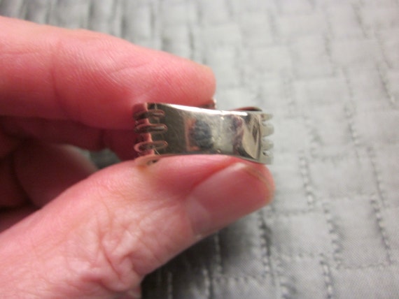 Estate 14k WHITE Gold DIAMOND Ring Custom Handmad… - image 5