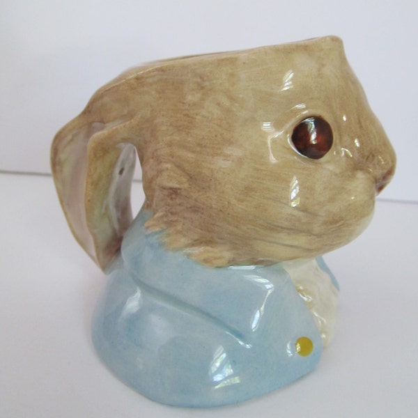 Vintage John Beswick Beatrix Potter Peter Rabbit Character Jug 1987