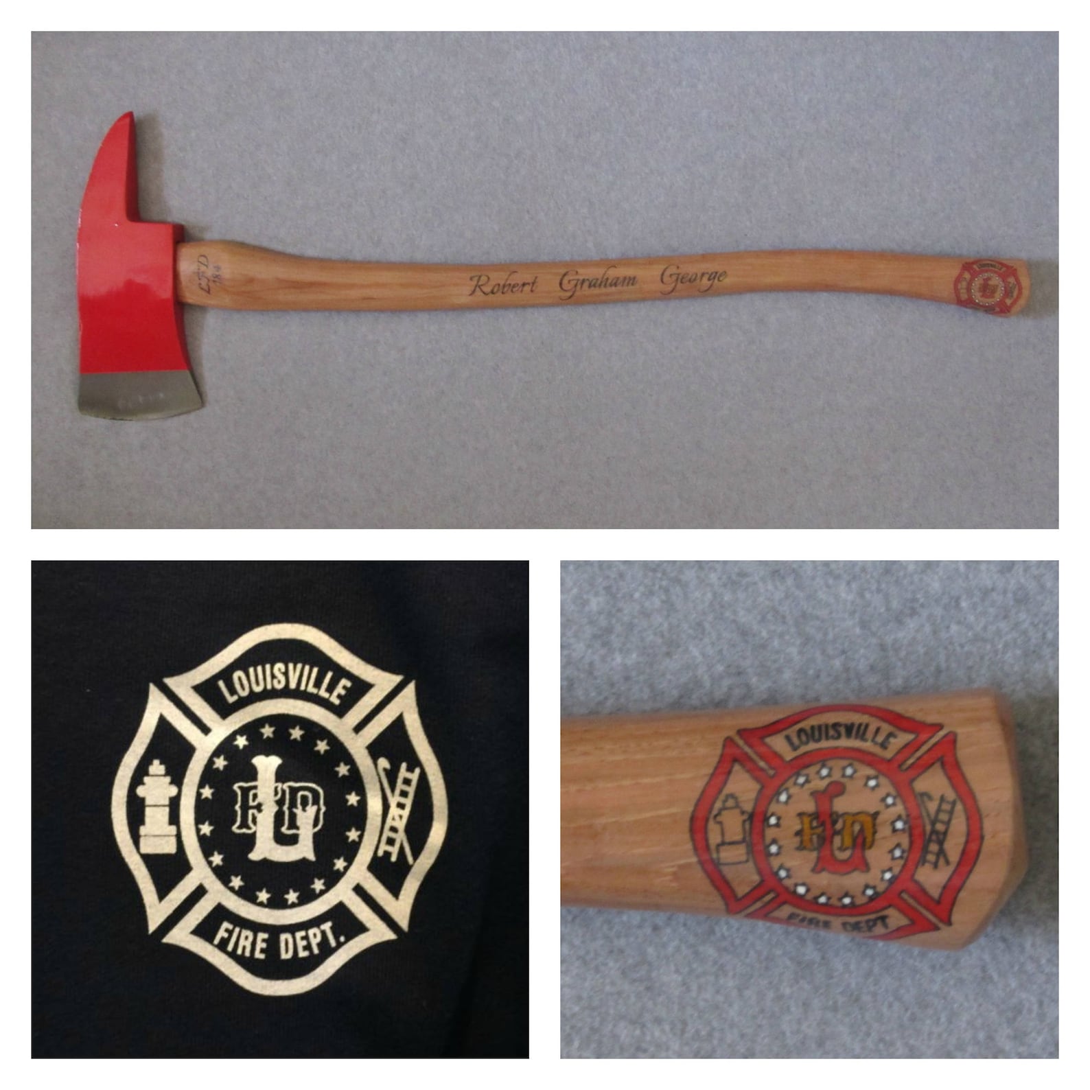 Personalized Firefighter Axe Large Size FREE SHIPPING Etsy