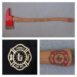 Personalized Firefighter Axe - Large Size Perfect for Promotions and ...