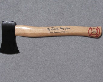 Personalize Firefighter Axe - Proud Firefighter's Dad/Father's Day, My Daddy My Hero