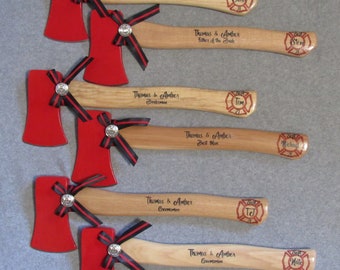 Groomsmen Firefighter Axes SET OF 4 - Small size
