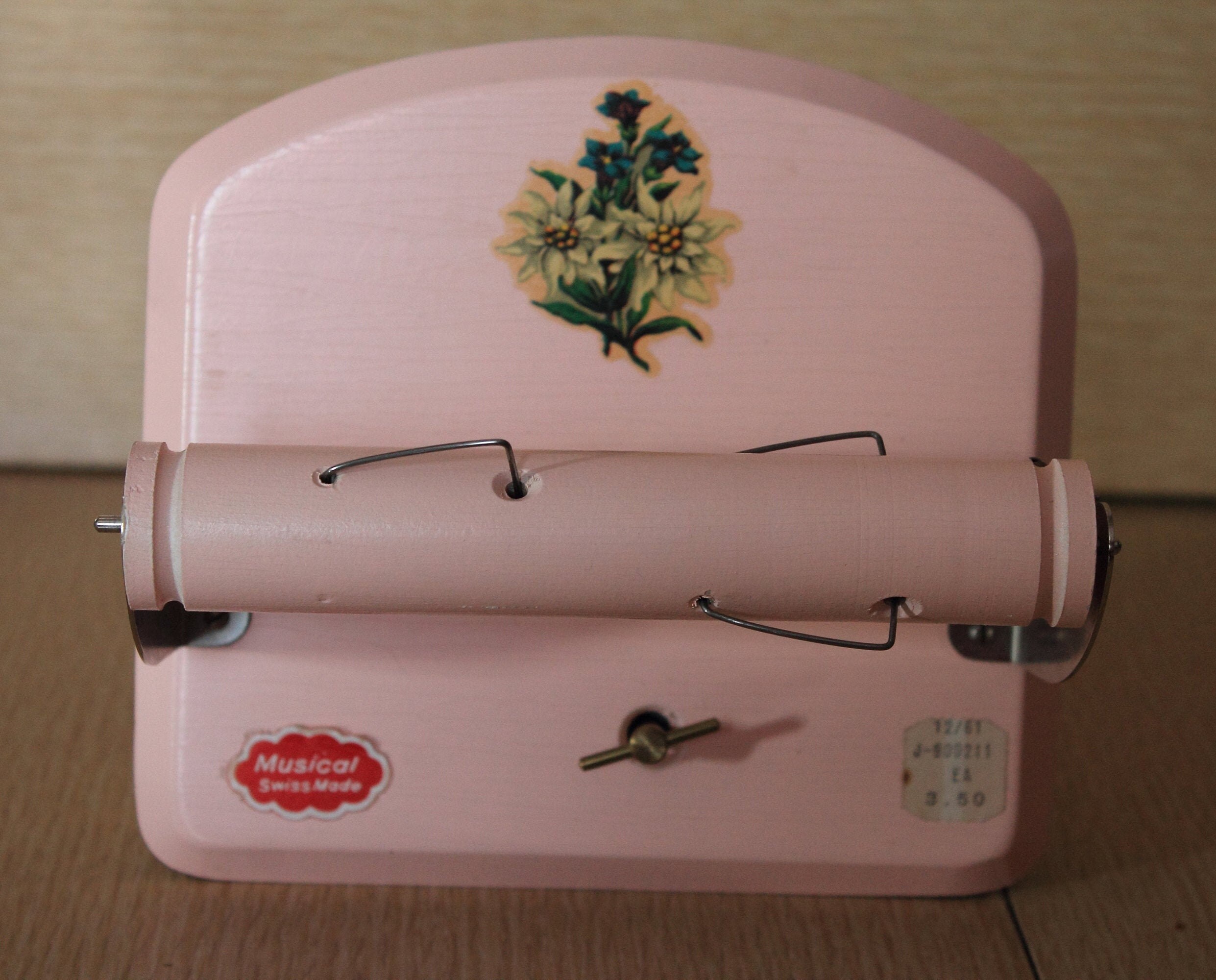 Charming Vintage Pink Musical Toilet Paper Holder Swiss Made Etsy