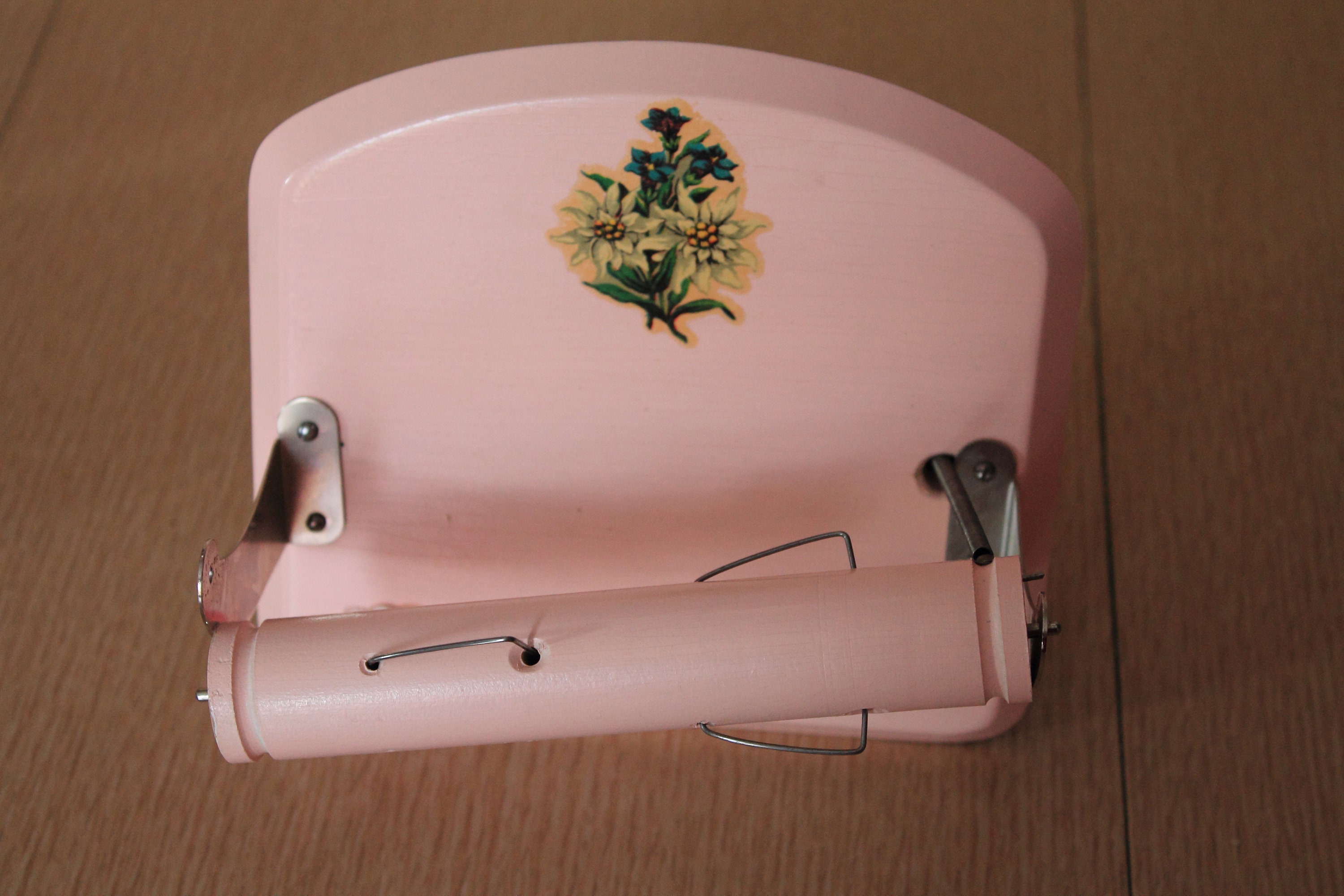 Charming Vintage Pink Musical Toilet Paper Holder Swiss Made Etsy