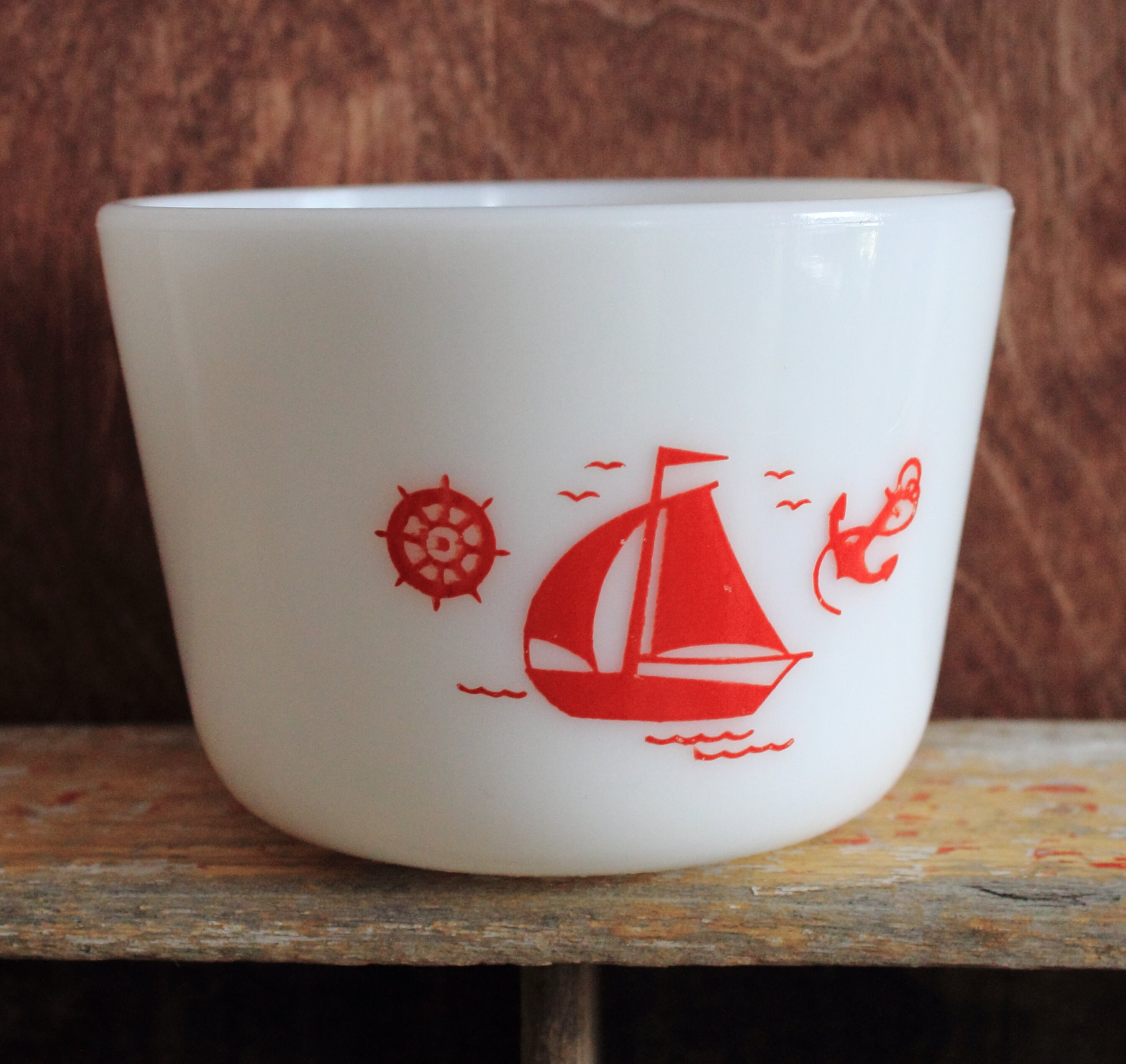 マッキー社のレッドシイプ（ヨット）のミキシングボウル2個セット