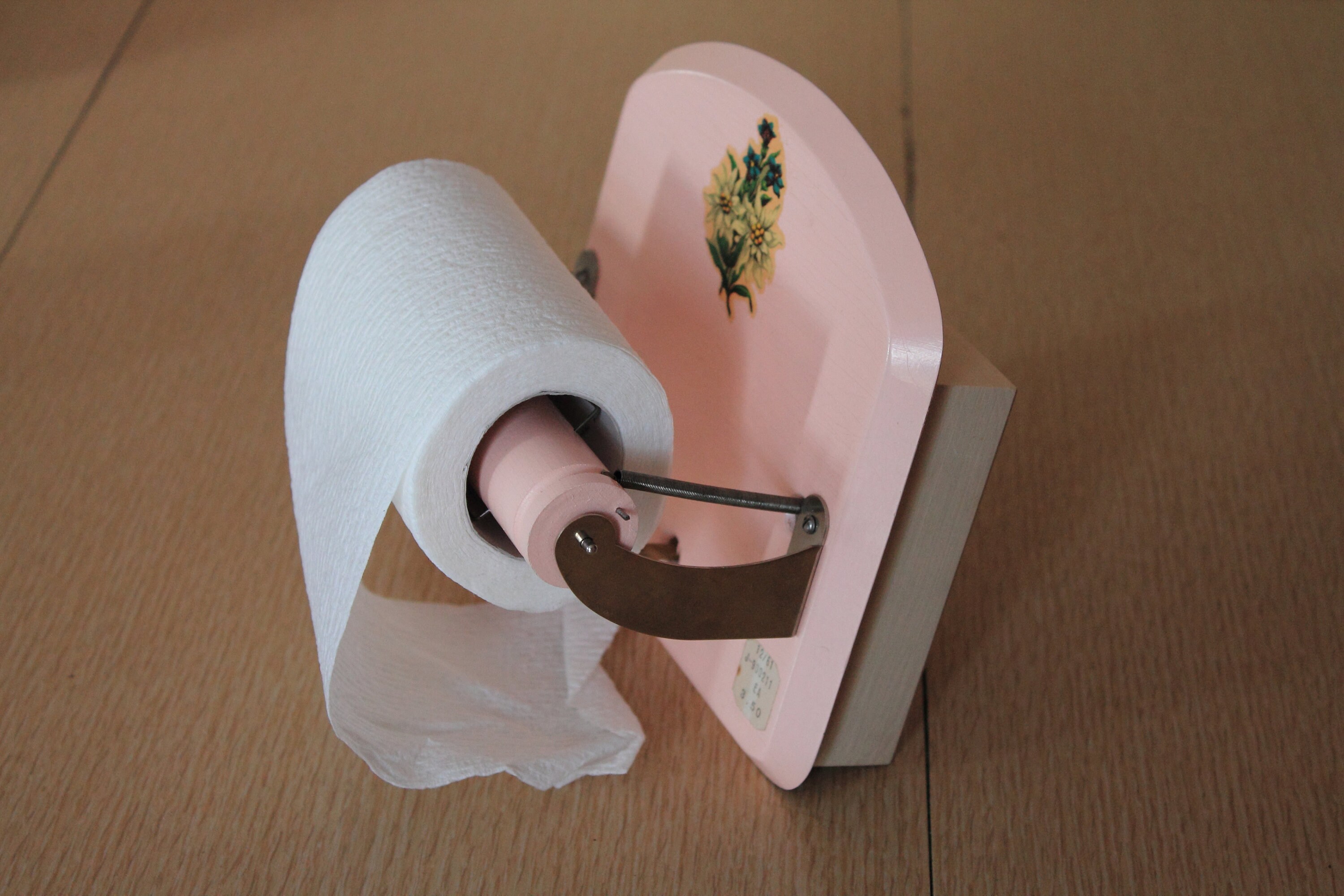 Charming Vintage Pink Musical Toilet Paper Holder Swiss Made Etsy