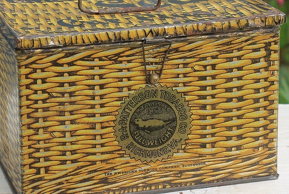 Antique R.A. Pattersons Seal Cut Plug Tobacco Tin, the American Tobacco  Company