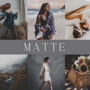 Matte Presets/Desktop and Mobile Lightroom Presets