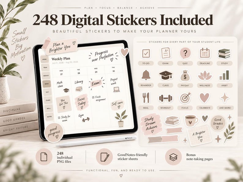 Digital Student Planner 2026 2027 for iPad Goodnotes - Etsy