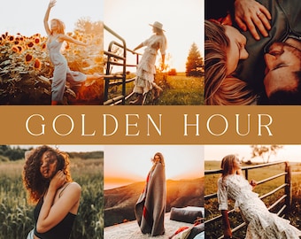 Goldene Stunde Presets/Desktop und Mobile Lightroom Presets