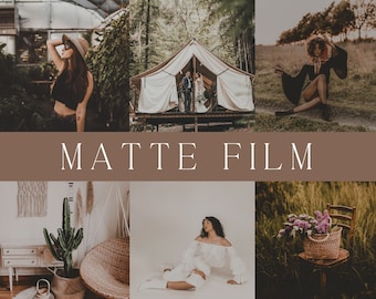 Matte Film Presets/Desktop und Mobile Lightroom Presets