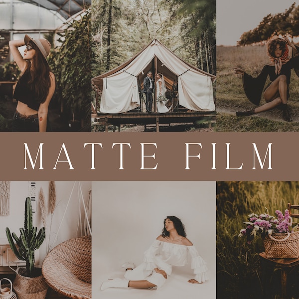 Matte Film Presets/Desktop und Mobile Lightroom Presets