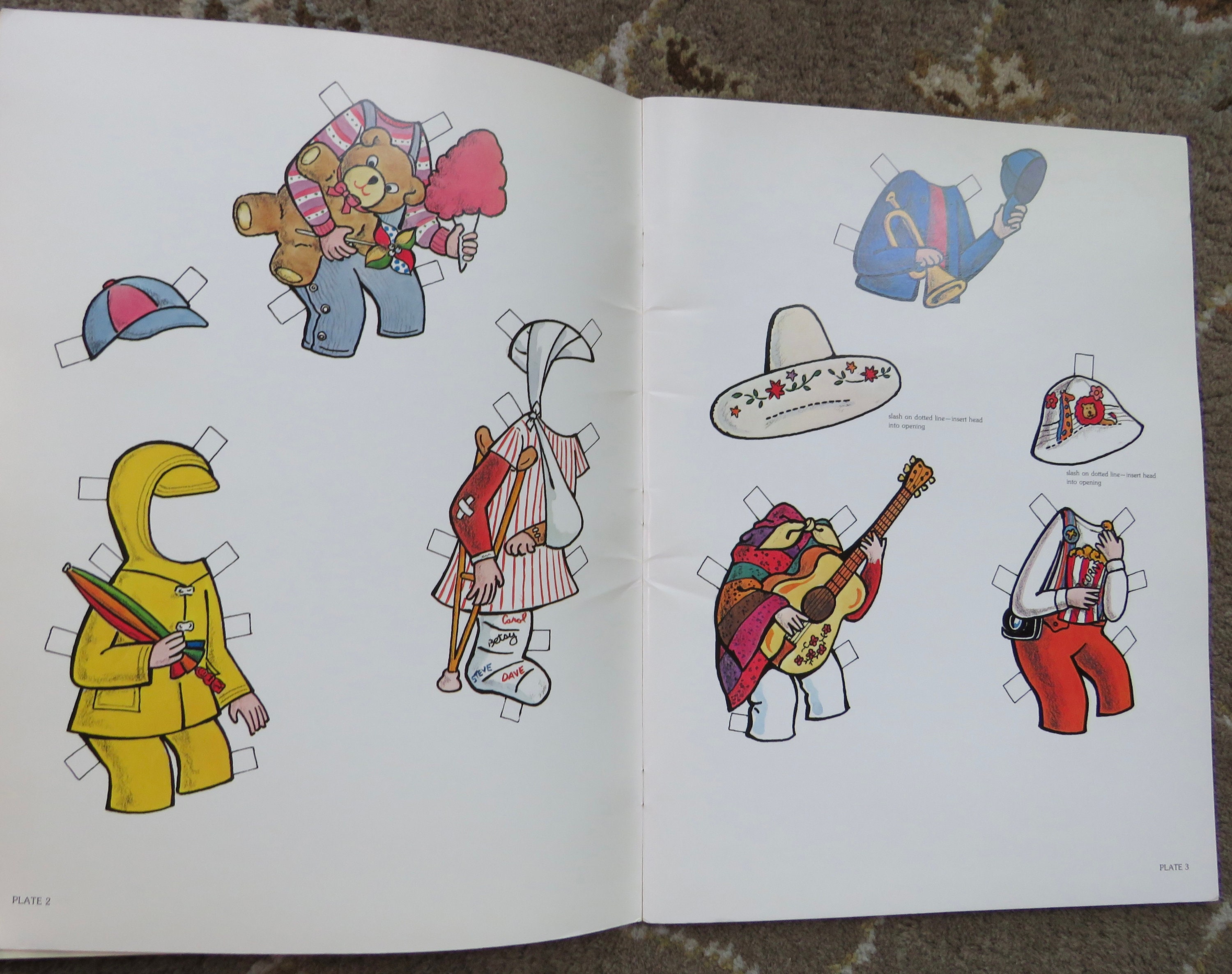 Curious George Paper Dolls in Full Color Margret and H. A. Rey - Etsy