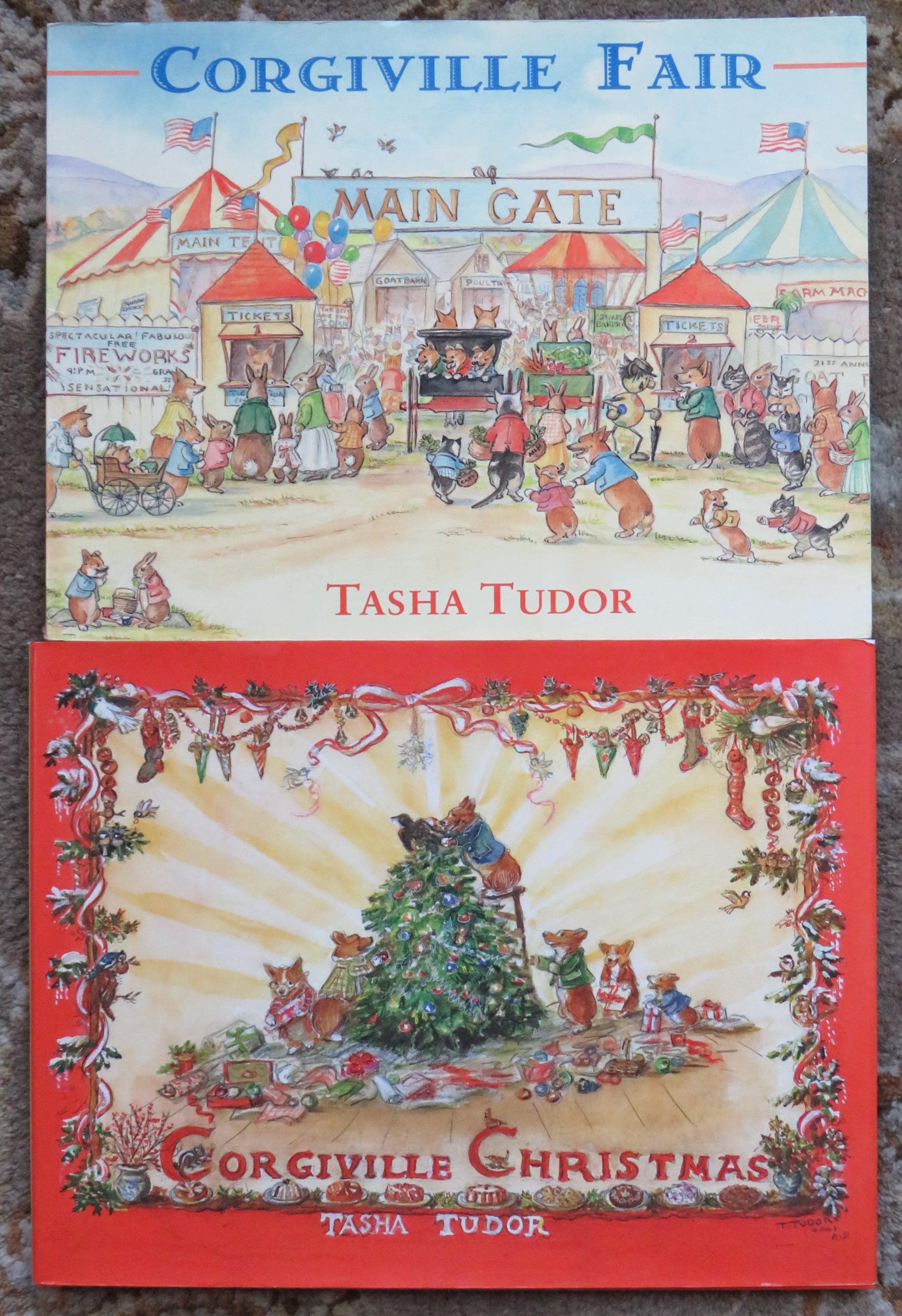 未開封　Corgiville Christmas Tasha Tudor Corgiville Christmas AND Corgiville Fair by Tasha Tudor - Etsy