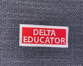 Educator Patch, Delta, Patches, DIY, 1913, Gifts