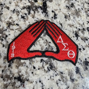 Delta Hands, Patches, Delta, 1913, Delta Patches, Sorority Patches,
