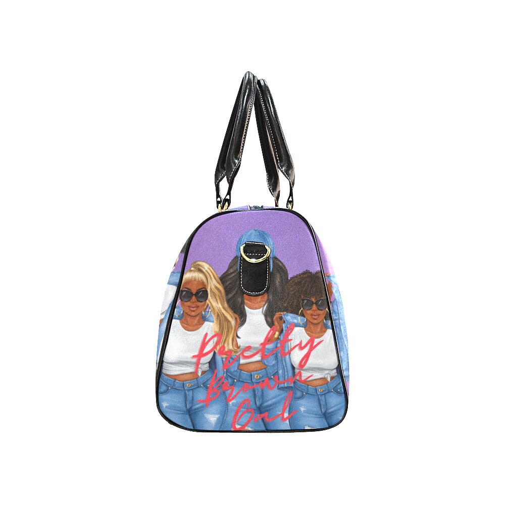 Travel Bag Tassen & portemonnees Bagage & Reizen Weekendtassen PrettyBrownGal Bag African American Duffle Bag Overnight Weekender Bag Afro Girl 