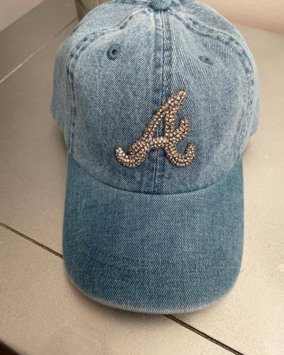 Cappello Baseball Donna In Denim Con Pizzo E Strass – Regolabile Snapback - 2
