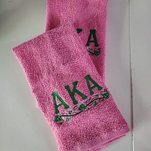 Sorority Hand towel, Fraternity Hand towel, sorority gifts, fraternity gifts, ready to ship,