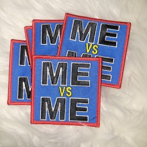 Me/Me, Camo, Self Care, Denim, Embroidery, Patches,  One Patch Per Order, Motivational Patch
