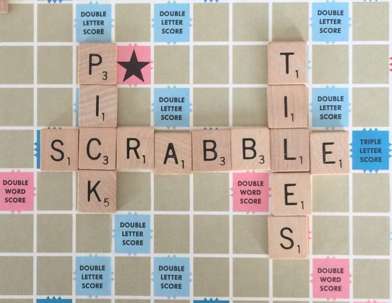 Scrabble Lot Of 2 Wood Holder Tile Letter Rack Only Replacement Craft Authentic