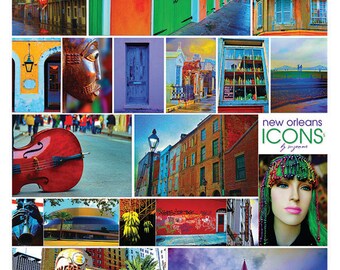 New Orleans Icon Poster 18x24