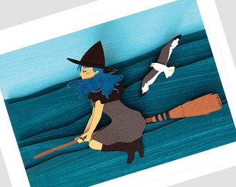 Seaside Strolls Archival Giclee Print - 8x10"