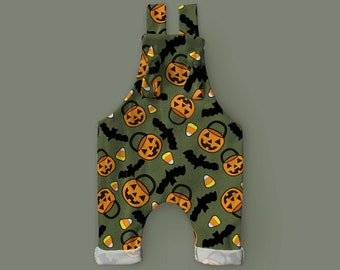 Baby Boy Halloween // Baby Girl Halloween // Pumpkin Bucket and Candy Corn Halloween Overalls // Halloween // Coming Home Outfit